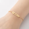 Fashion Heart Shape 201 Stainless Steel 18K Gold Plated Bracelets In Bulk