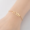 Fashion Heart Shape 201 Stainless Steel 18K Gold Plated Bracelets In Bulk