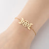 Fashion Heart Shape 201 Stainless Steel 18K Gold Plated Bracelets In Bulk