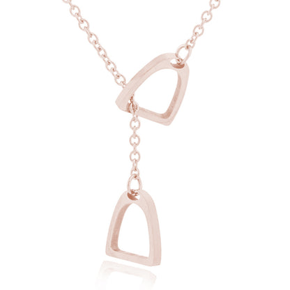 Fashion Horseshoe Stainless Steel Plating Pendant Necklace