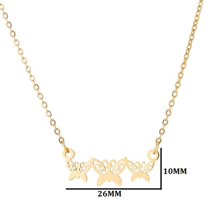 1 Piece Fashion Butterfly Stainless Steel Plating Necklace