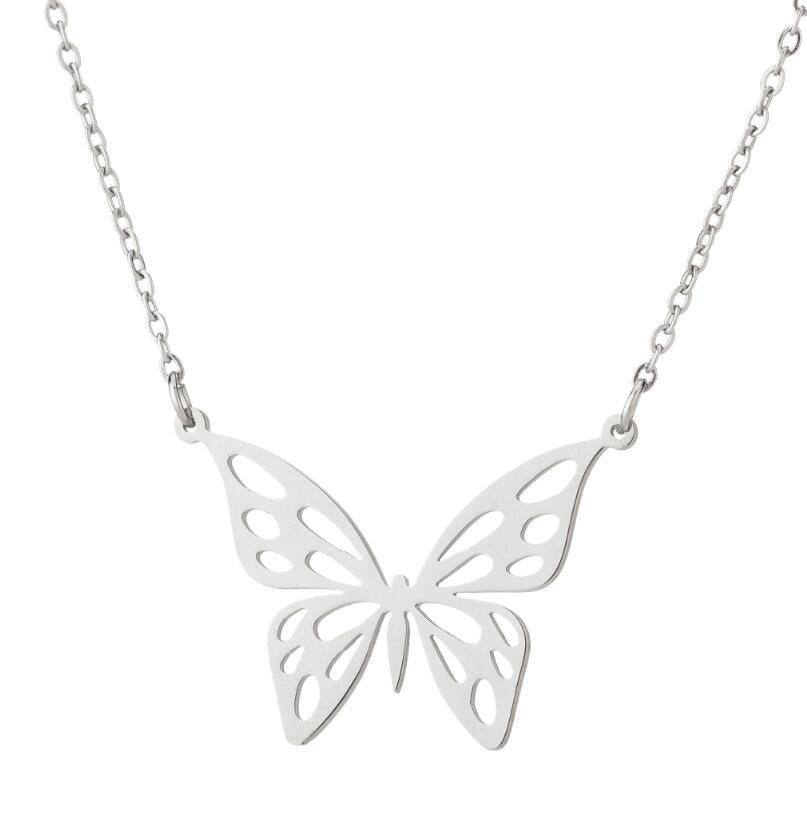 1 Piece Fashion Butterfly Stainless Steel Plating Necklace