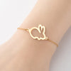 Fashion Animal 201 Stainless Steel 18K Gold Plated Bracelets In Bulk