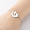 Fashion Animal 201 Stainless Steel 18K Gold Plated Bracelets In Bulk