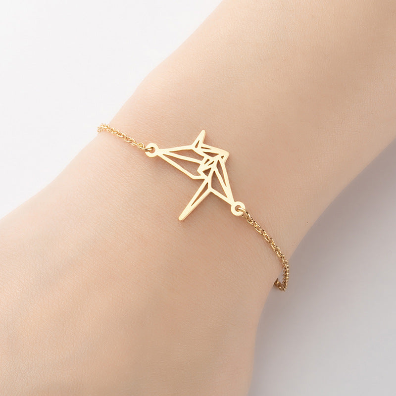 Fashion Animal 201 Stainless Steel 18K Gold Plated Bracelets In Bulk