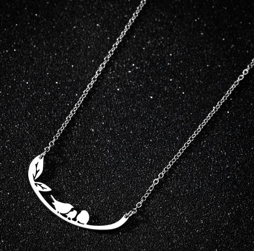 1 Piece Fashion Notes Titanium Steel Plating Necklace