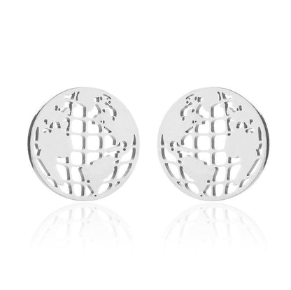 1 Pair Fashion Ball Stainless Steel Plating Ear Studs