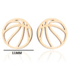 1 Pair Fashion Ball Stainless Steel Plating Ear Studs