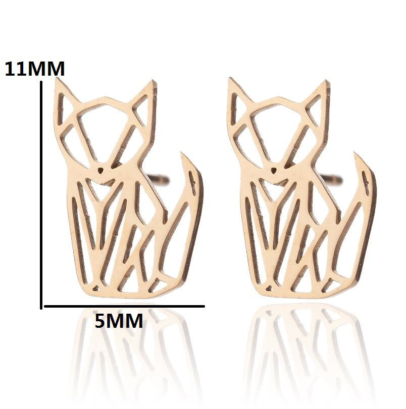 1 Pair Fashion Ball Stainless Steel Plating Ear Studs