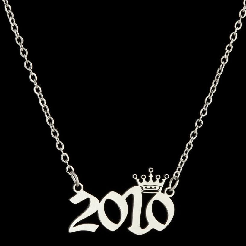 1 Piece Fashion Number Stainless Steel Plating Necklace