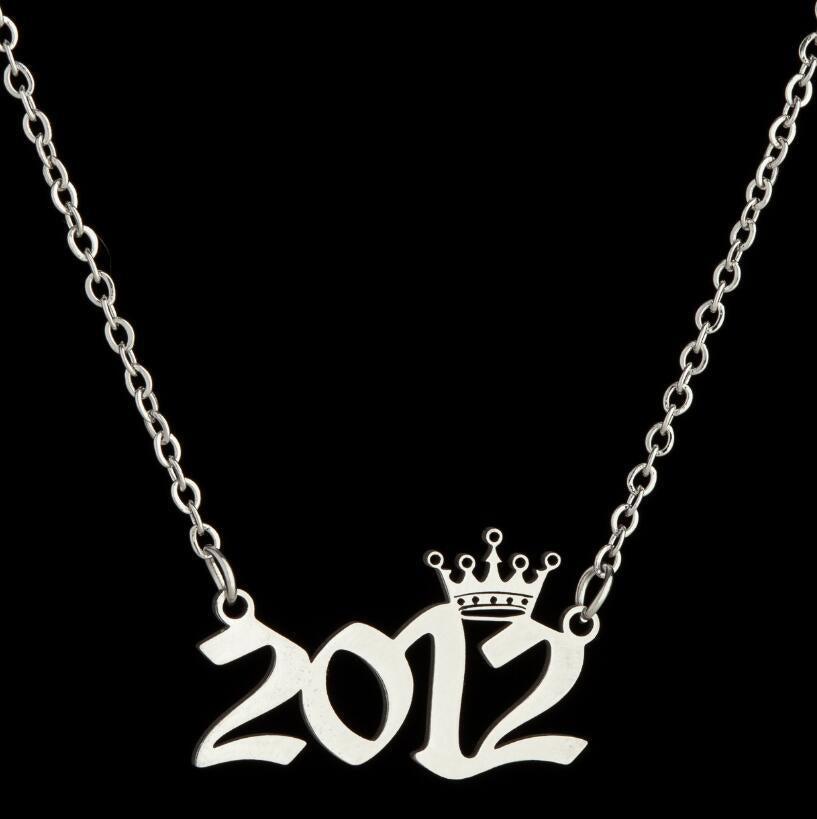 1 Piece Fashion Number Stainless Steel Plating Necklace