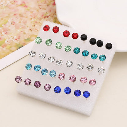 1 Set Retro Moon Water Droplets Heart Shape Metal Copper Inlay Artificial Gemstones Artificial Rhinestones Resin 18k Gold Plated Gold Plated Silver Plated Women's Ear Studs