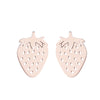 1 Pair Fashion Strawberry Titanium Steel Plating Ear Studs