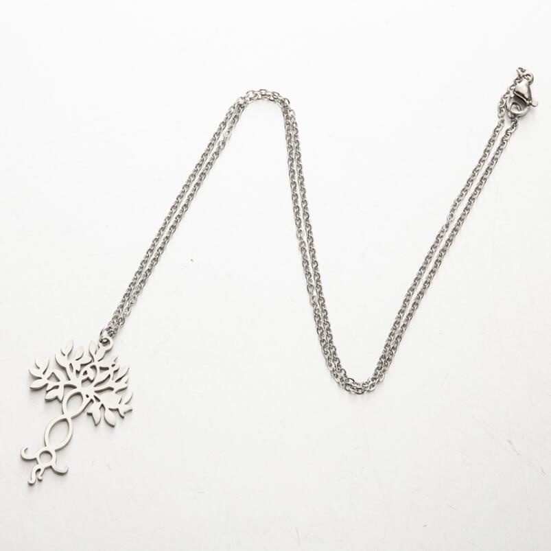 1 Piece Fashion Tree Titanium Steel Pendant Necklace