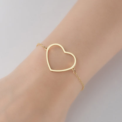 1 Piece Fashion Star Heart Shape Lightning Titanium Steel Bracelets