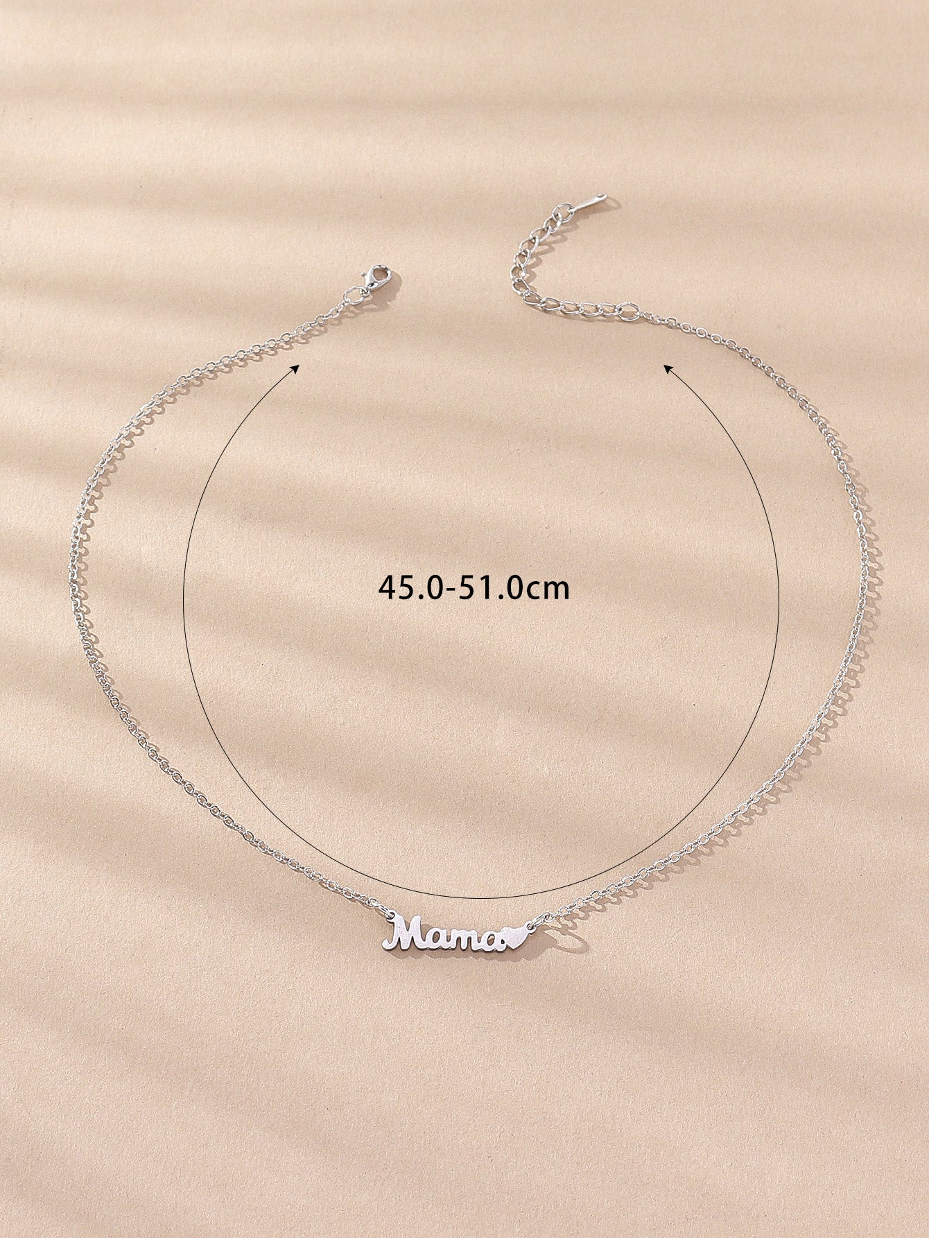 Fashion Mama Letter Stainless Steel Plating Necklace
