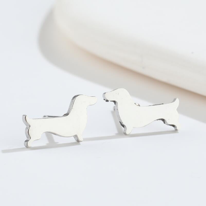 1 Pair Simple Style Animal Titanium Steel Ear Studs