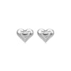 1 Pair Simple Style Heart Shape Stainless Steel Plating Ear Studs