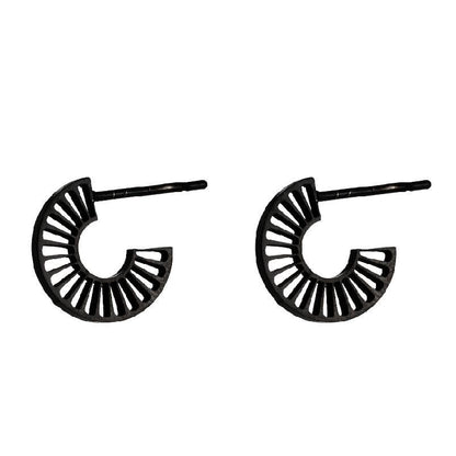 1 Pair Fashion Geometric Titanium Steel Plating Ear Studs