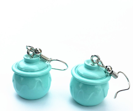 1 Pair Novelty Teapot Resin Women's Ear Hook