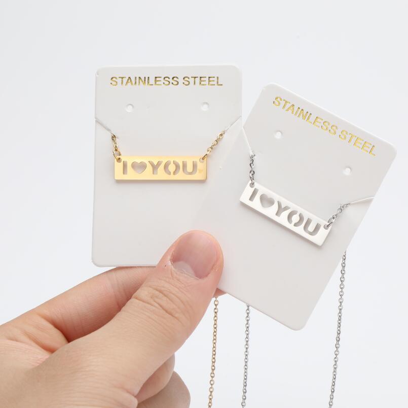 1 Piece Fashion Human Face Letter Moon Titanium Steel Plating Hollow Out Pendant Necklace