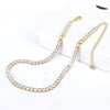 1 Piece Retro Square Copper Plating Inlay Zircon Necklace