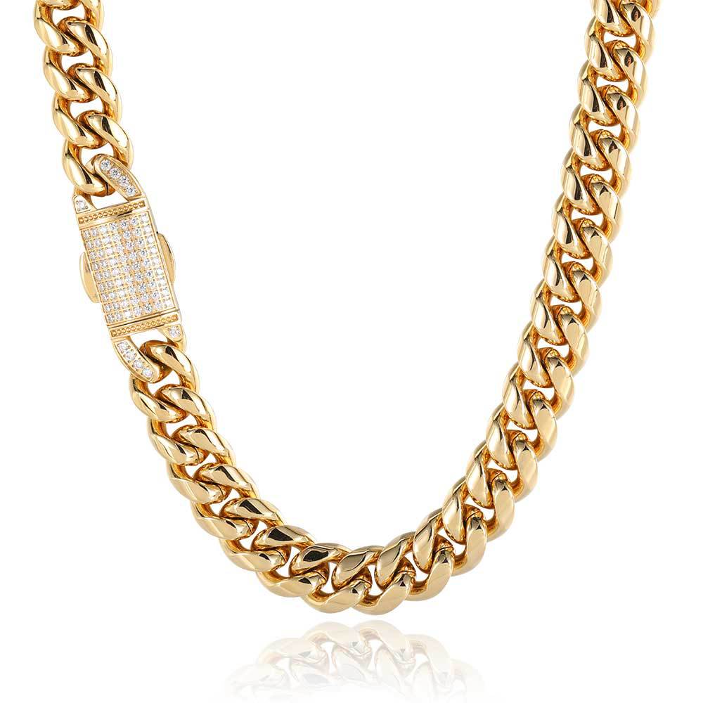 1 Piece Hip-hop Solid Color Stainless Steel Bracelets Necklace