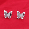 1 Pair Simple Style Butterfly Stainless Steel Plating Ear Studs