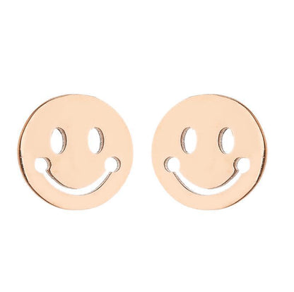 1 Pair Fashion Geometric Titanium Steel Plating Ear Studs