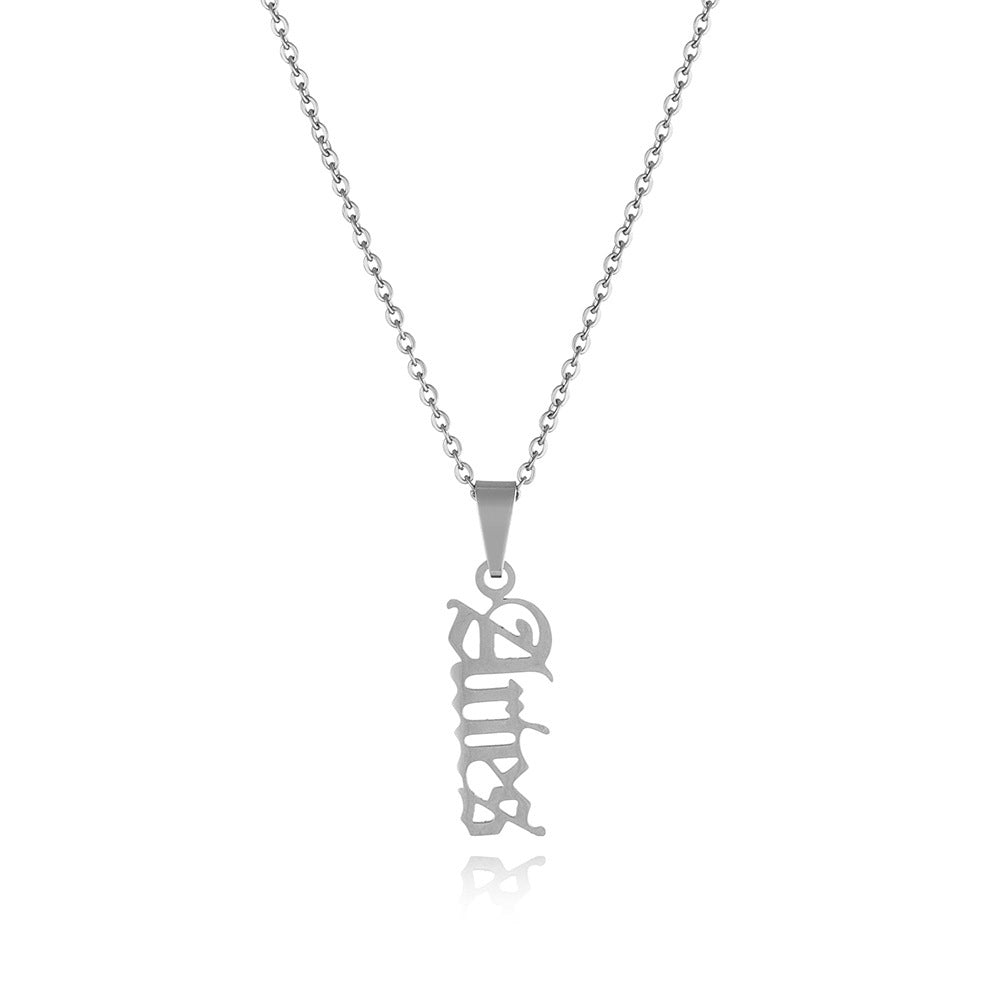 1 Piece Fashion Letter Stainless Steel Plating Pendant Necklace