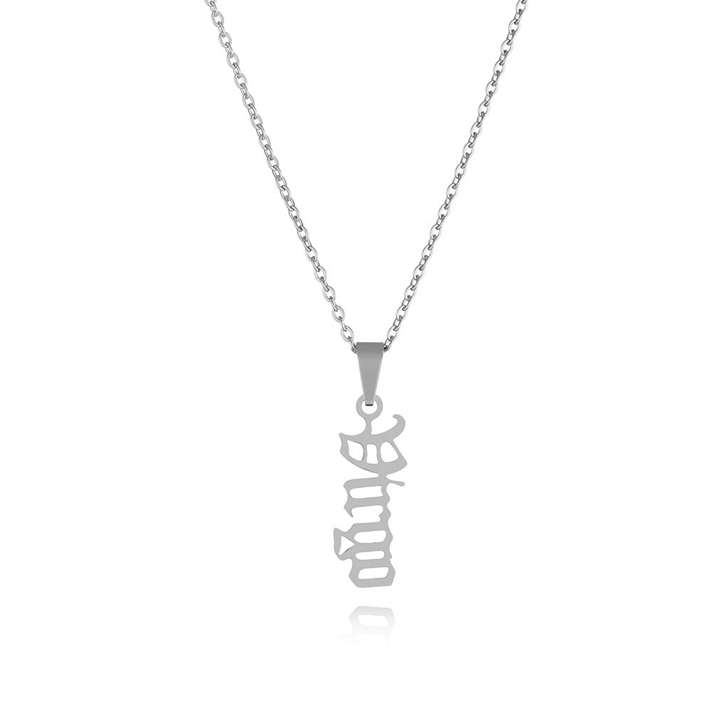 1 Piece Fashion Letter Stainless Steel Plating Pendant Necklace