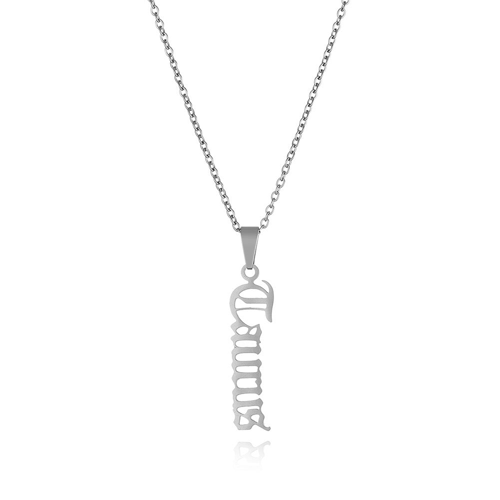 1 Piece Fashion Letter Stainless Steel Plating Pendant Necklace