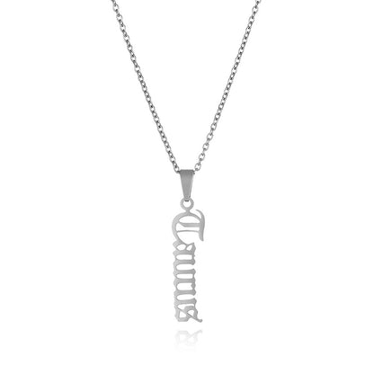 1 Piece Fashion Letter Stainless Steel Plating Pendant Necklace