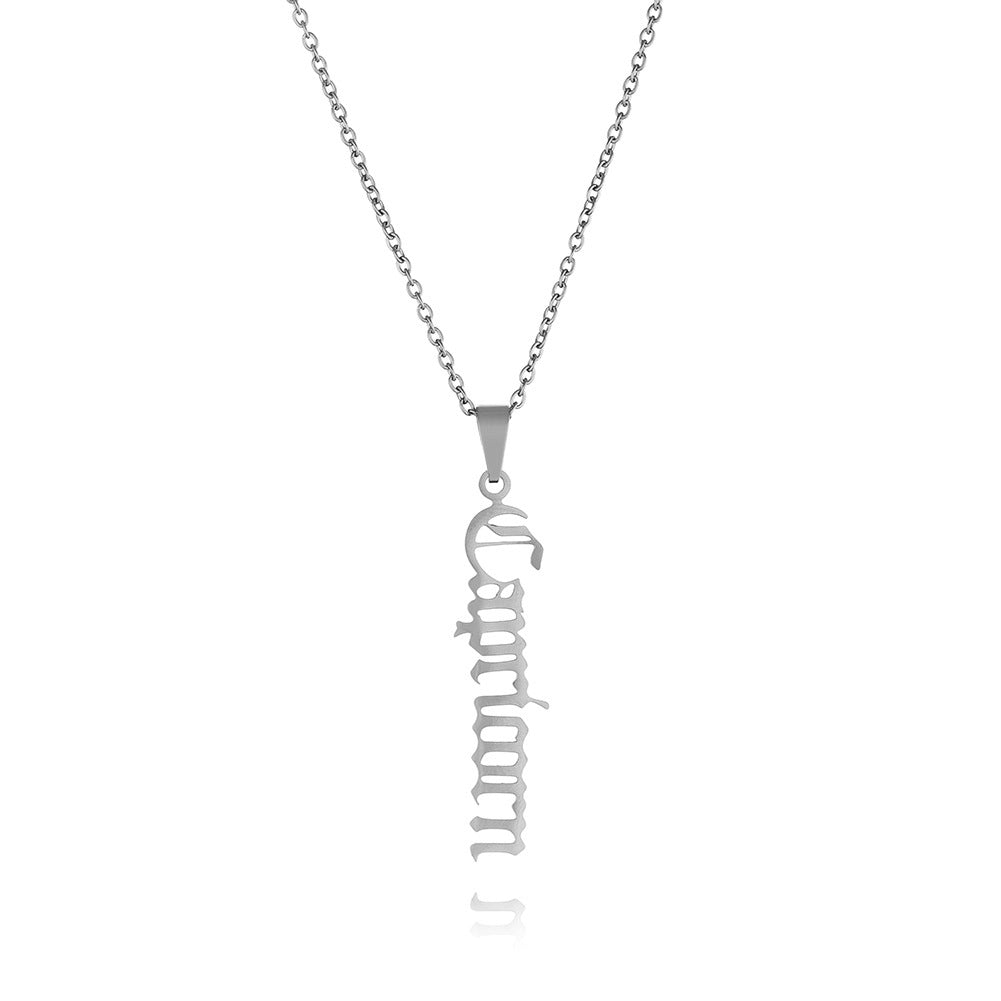 1 Piece Fashion Letter Stainless Steel Plating Pendant Necklace