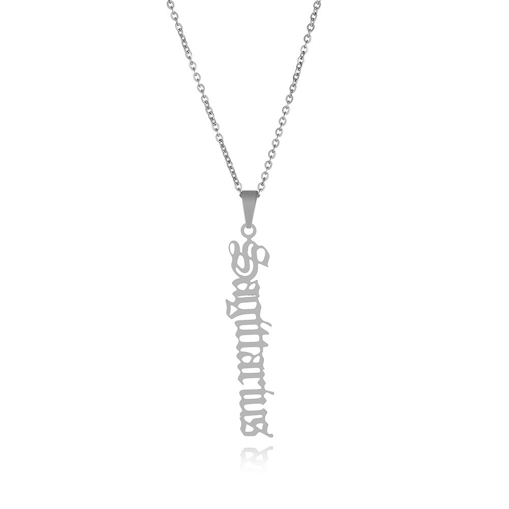 1 Piece Fashion Letter Stainless Steel Plating Pendant Necklace