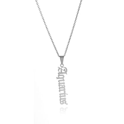 1 Piece Fashion Letter Stainless Steel Plating Pendant Necklace