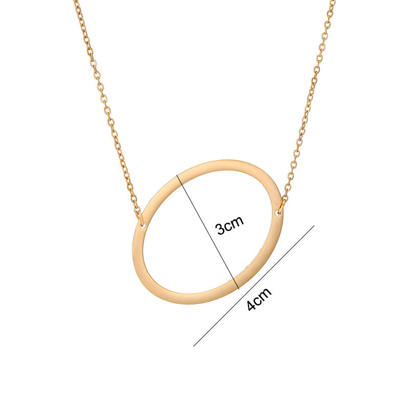 Simple Style Letter Stainless Steel Titanium Steel Plating Necklace