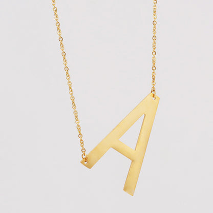 1 Piece Fashion Letter Stainless Steel Plating Necklace