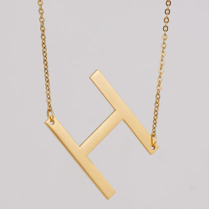 1 Piece Fashion Letter Stainless Steel Plating Necklace