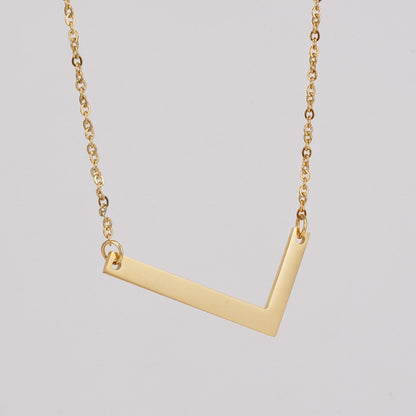 1 Piece Fashion Letter Stainless Steel Plating Necklace