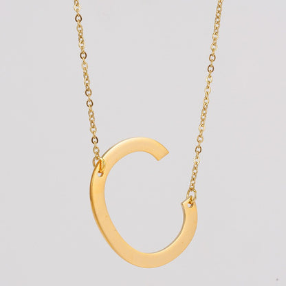 1 Piece Fashion Letter Stainless Steel Plating Necklace