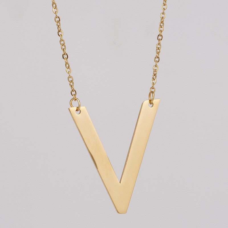 1 Piece Fashion Letter Stainless Steel Plating Necklace