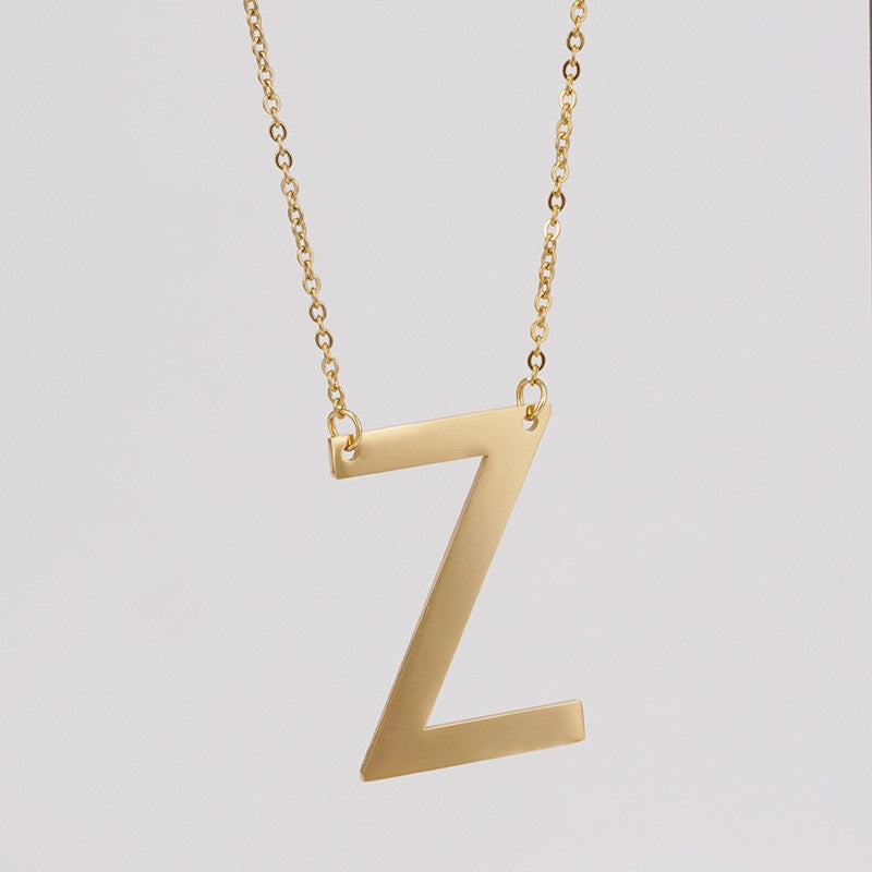 1 Piece Fashion Letter Stainless Steel Plating Necklace