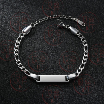 1 Piece Simple Style Geometric Stainless Steel Plating Bracelets