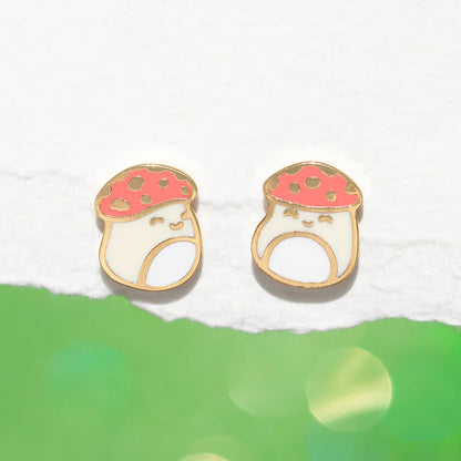 1 Pair Cartoon Style Cartoon Character Metal Enamel Women's Ear Studs