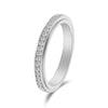 1 Piece Fashion Round Stainless Steel Inlay Zircon Rings