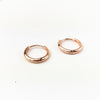 1 Pair Simple Style Solid Color Sterling Silver Plating Hoop Earrings