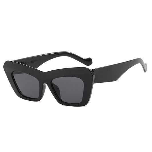 Fashion Solid Color Ac Cat Eye Full Frame Women's Sunglasses