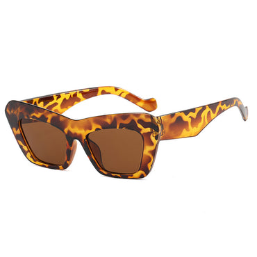 Fashion Solid Color Ac Cat Eye Full Frame Women's Sunglasses