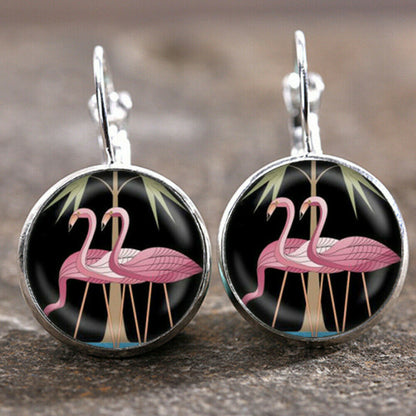 1 Pair Fashion Moon Dragonfly Butterfly Alloy Plating Women's Earrings